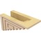 Ekena Millwork 4"W x 8"D x 4"H Wide Landon Rough Cedar Woodgrain TimberThane Corbel, Primed Tan CORUR04X08X04LANRCPR - alternate 5